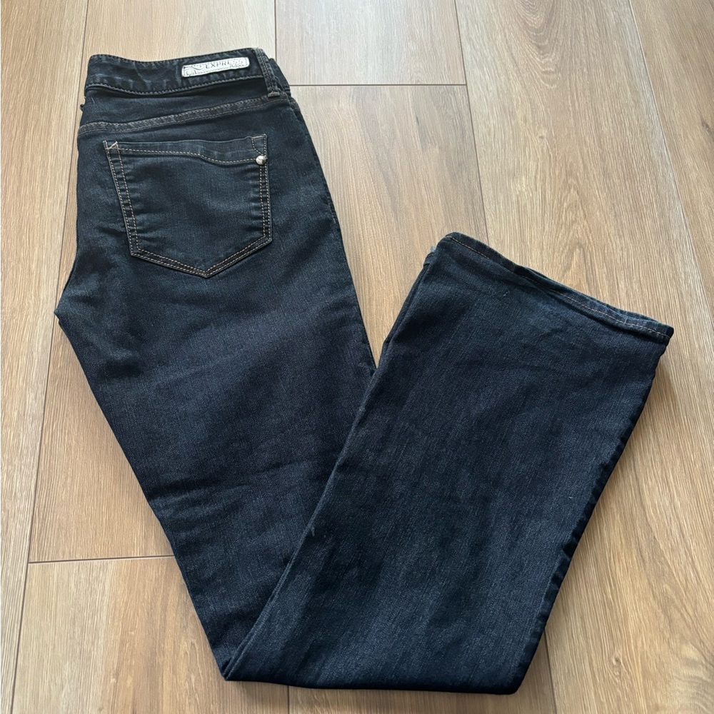 Express Dark Blue Women's Straight Leg Jeans